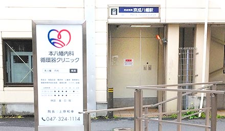 京成八幡駅の目の前